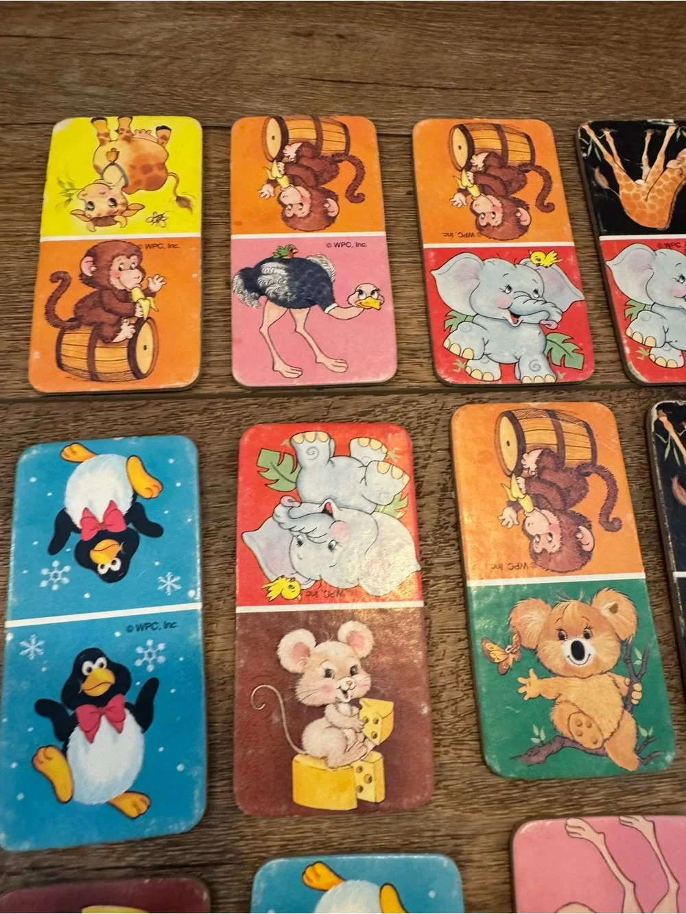 1991 Golden Animal Dominoes Complete Matching Cards Nice Condition Set Of 2